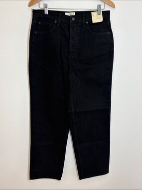 NWT Universal Thread Black Highest Rise Straight Jeans